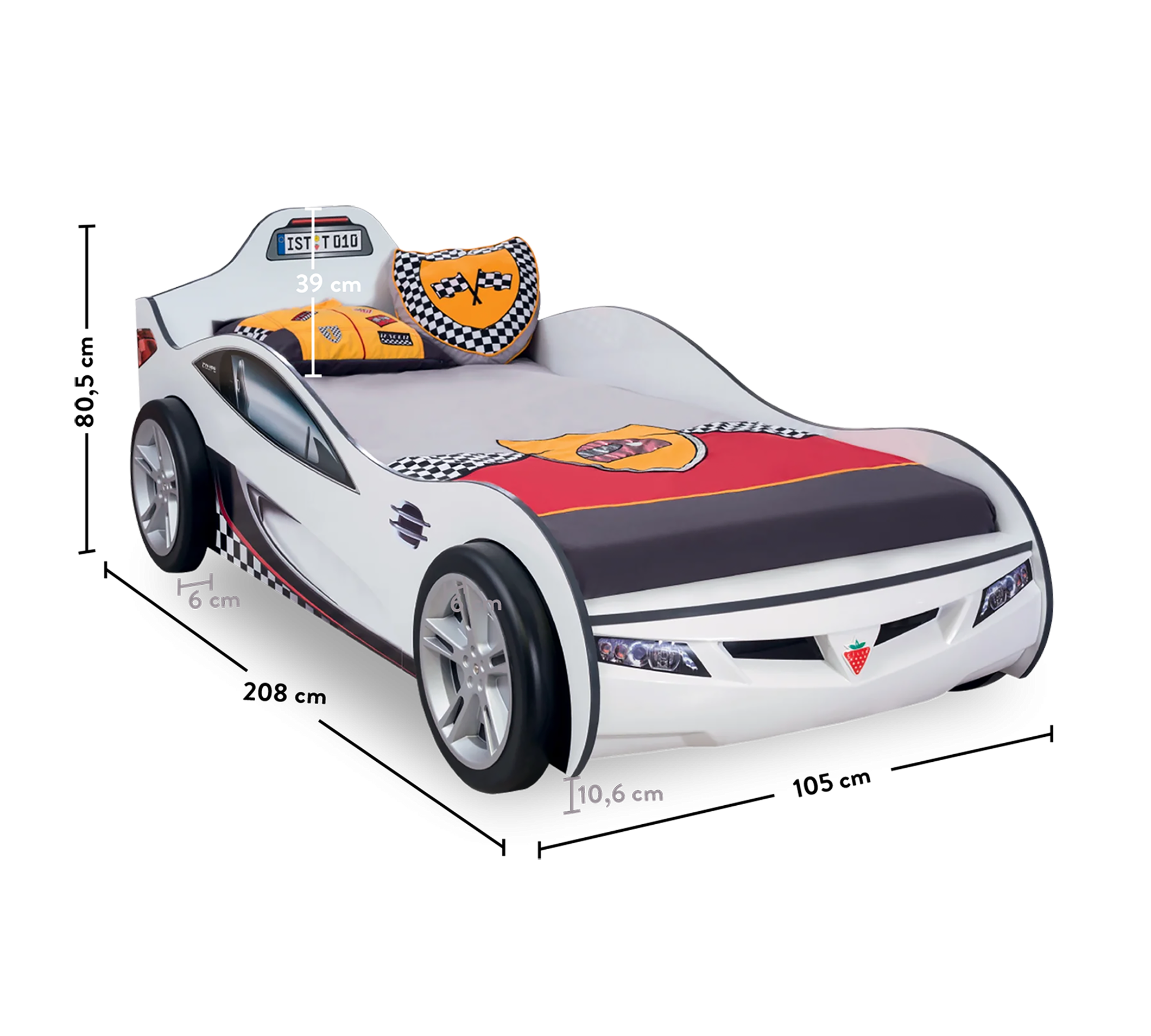 Letto Macchina Coupe per Bambini