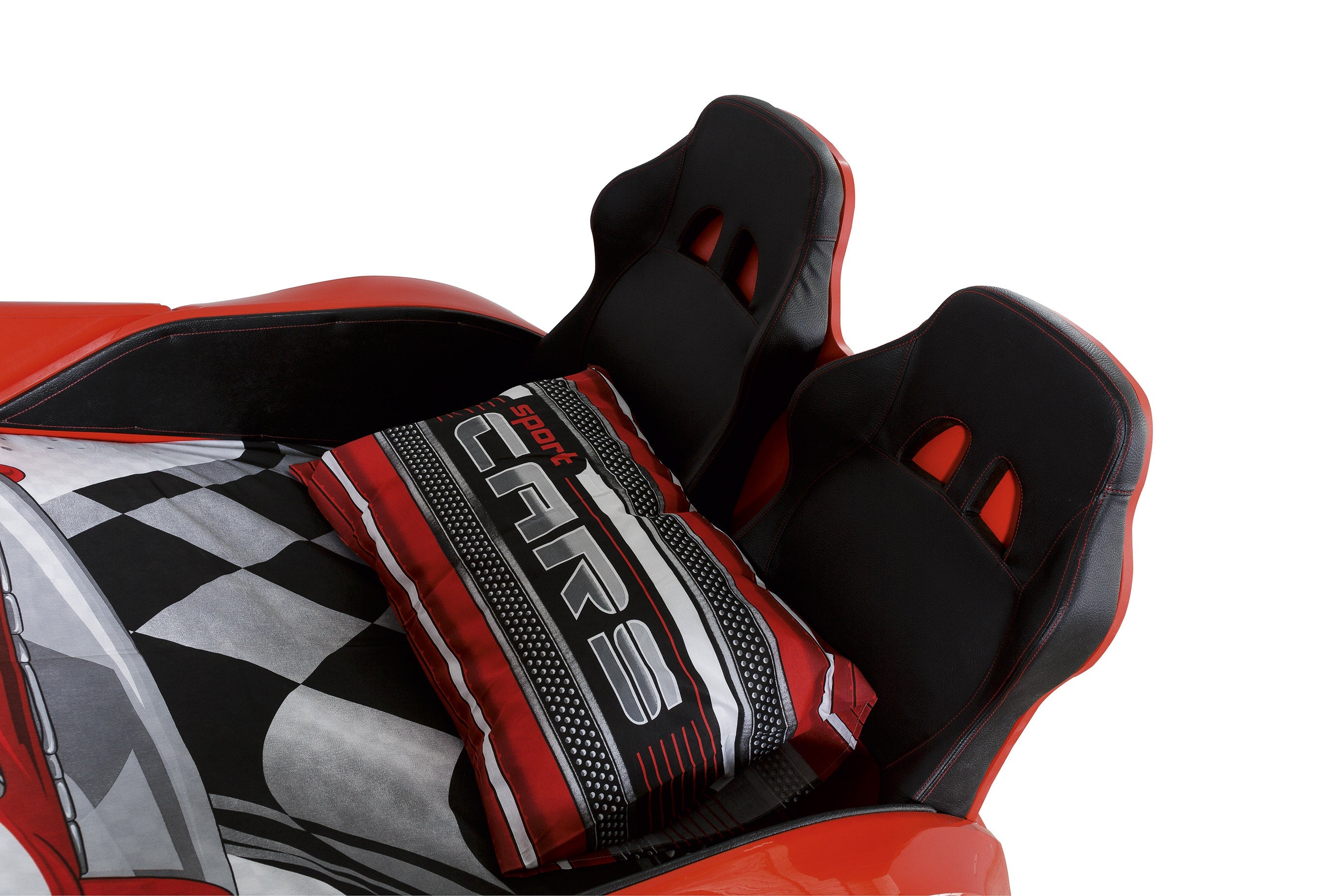 Autobett mit roter LED Cabrio