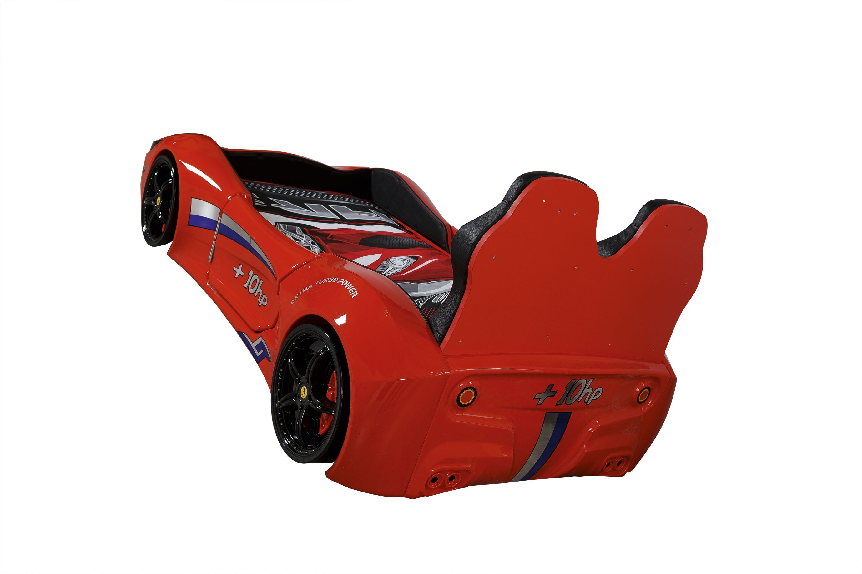 Autobett mit roter LED Cabrio