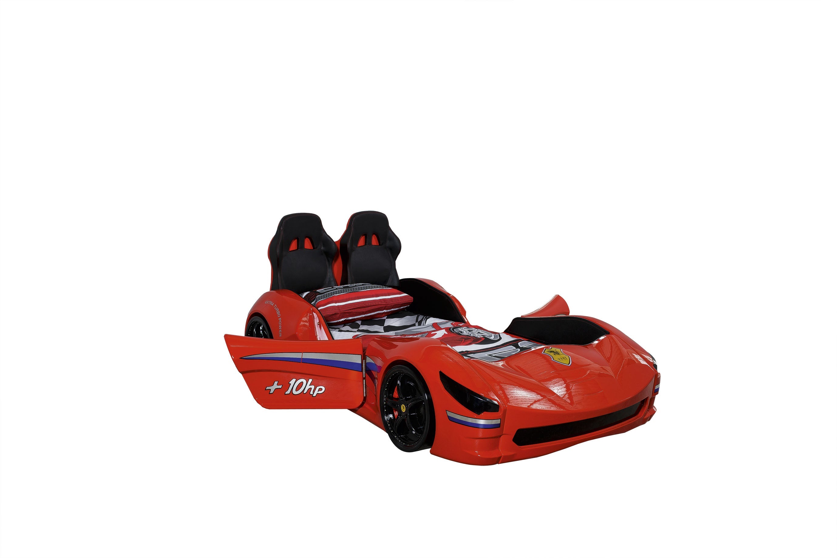 Autobett mit roter LED Cabrio