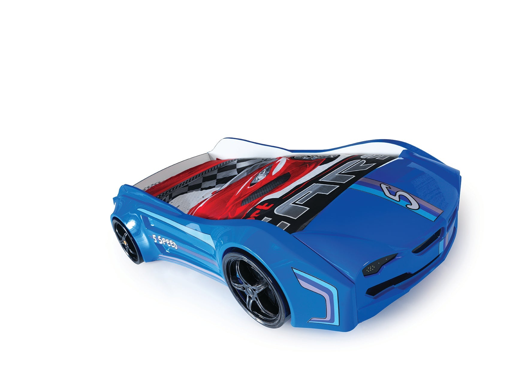 Lit de voiture avec LED coupé