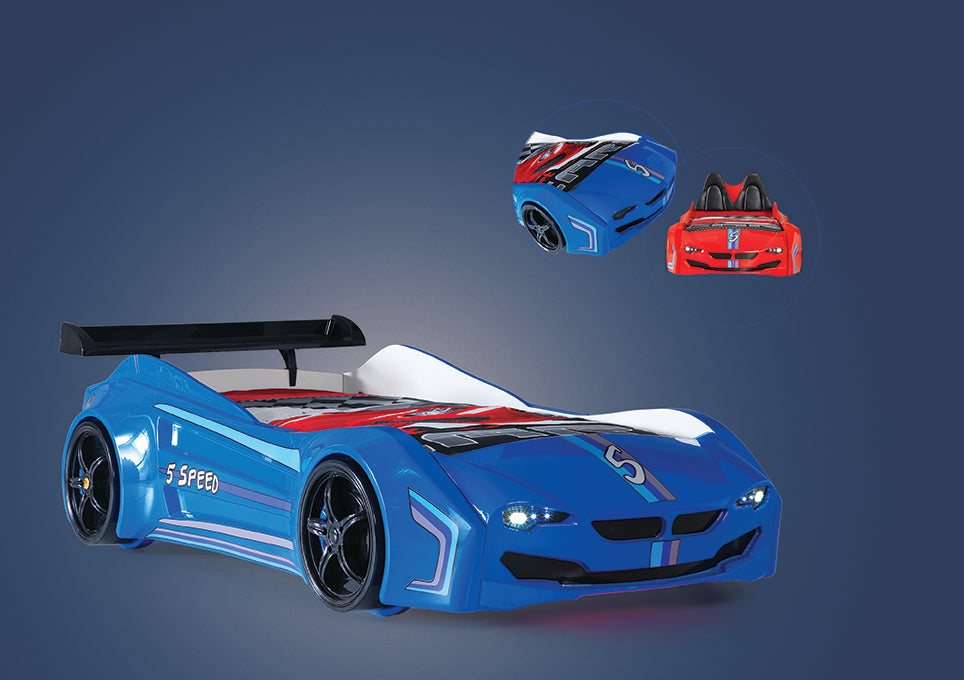 Lit de voiture avec LED coupé