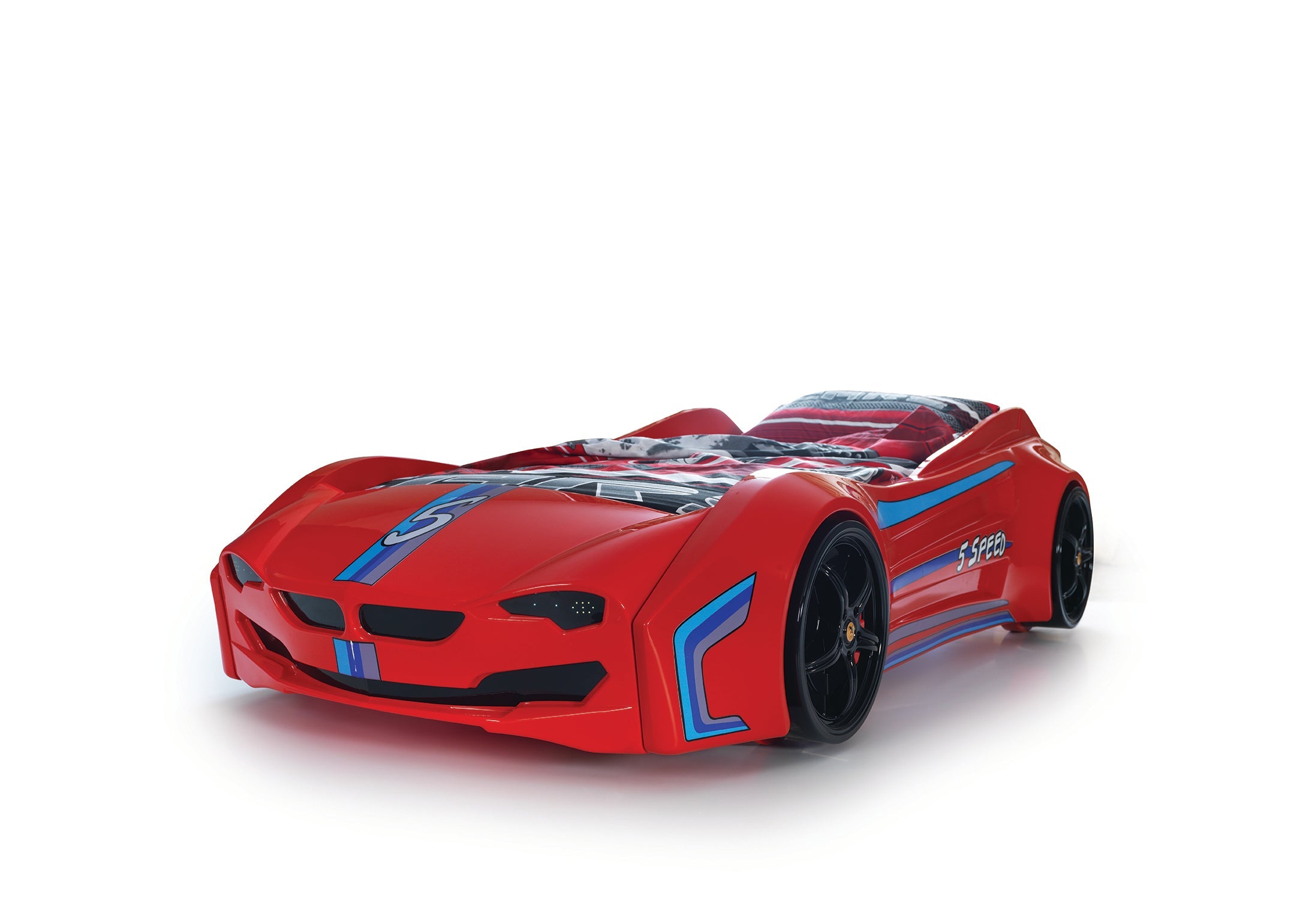 Lit de voiture avec LED coupé