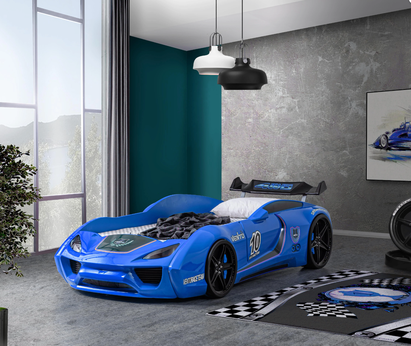 Windbettmaschine mit LED