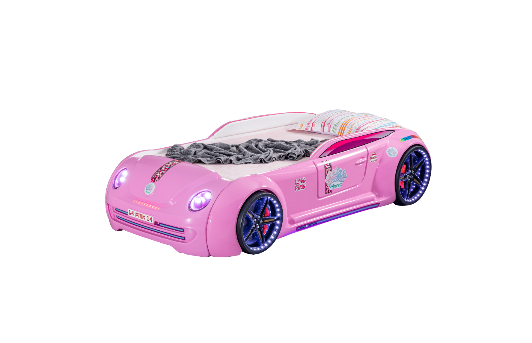Letto Auto Pink Love – Rosa