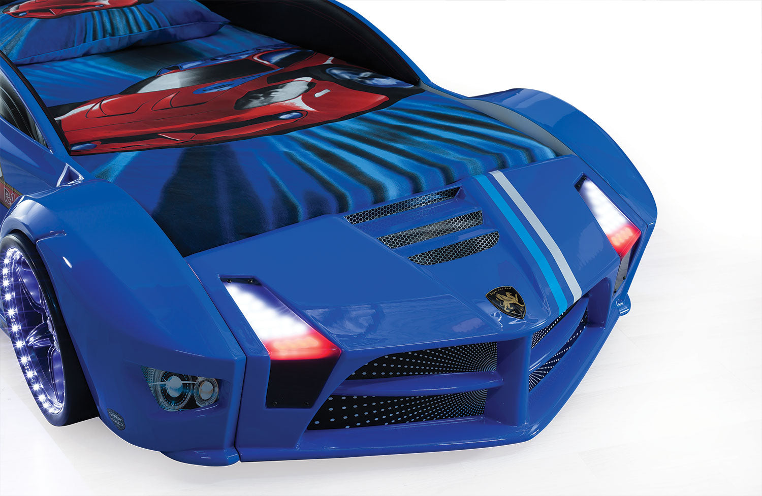 Luxury Full Letto Macchina con LED