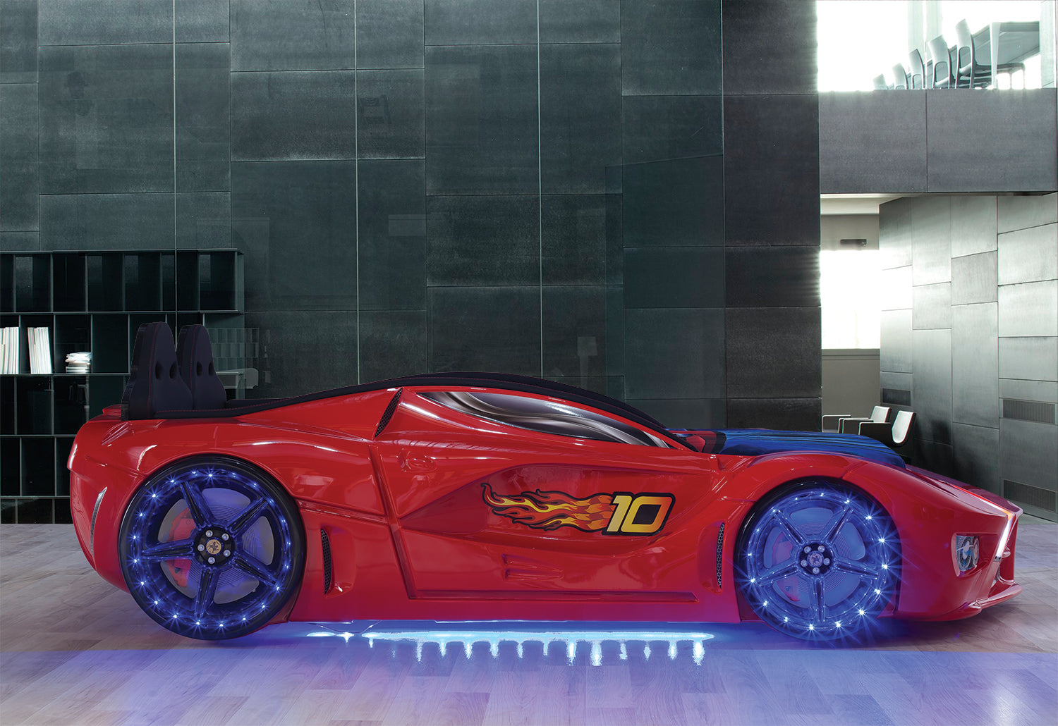 Luxury Full Letto Macchina con LED