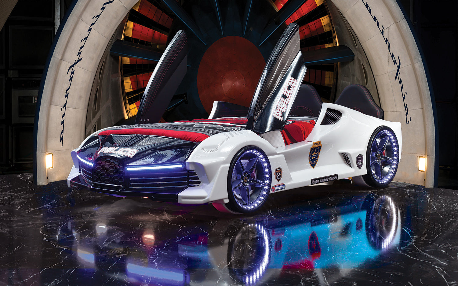 Moon Aero Polizia Completa Letto Macchina