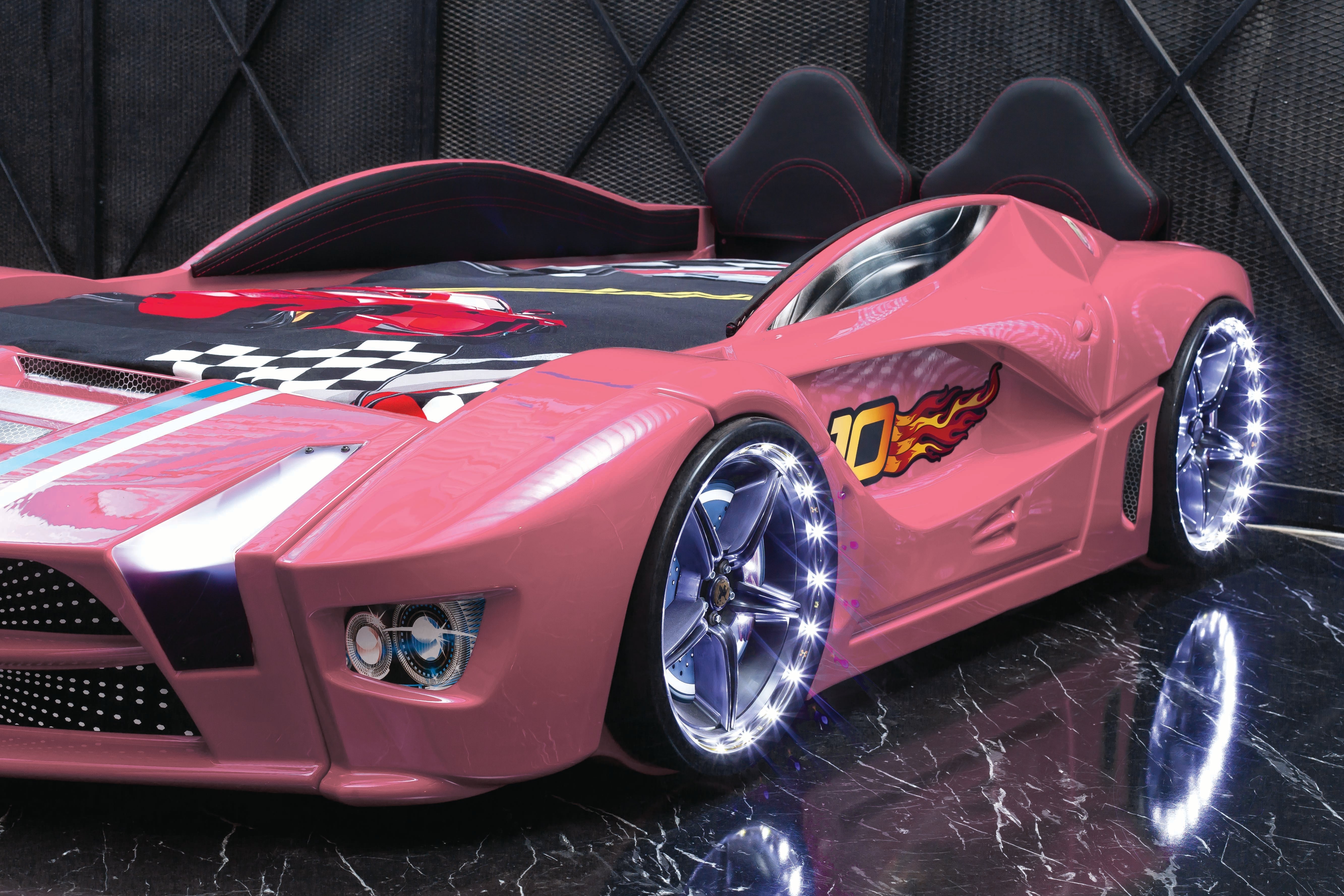 Luxury Full Letto Macchina con LED