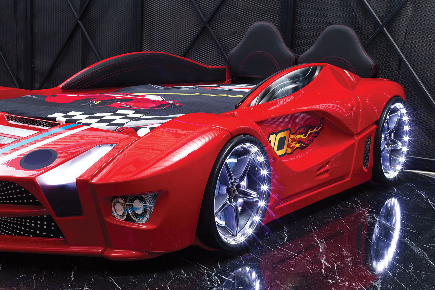 Lit de voiture de luxe haut de gamme avec LED