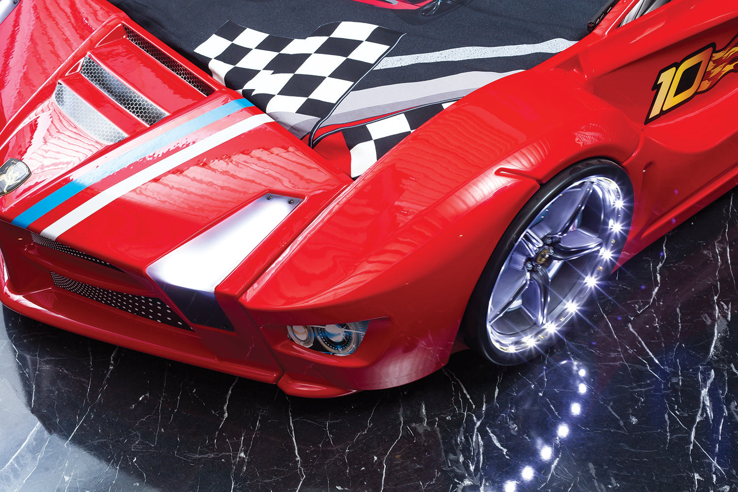 Luxury Full Letto Macchina con LED