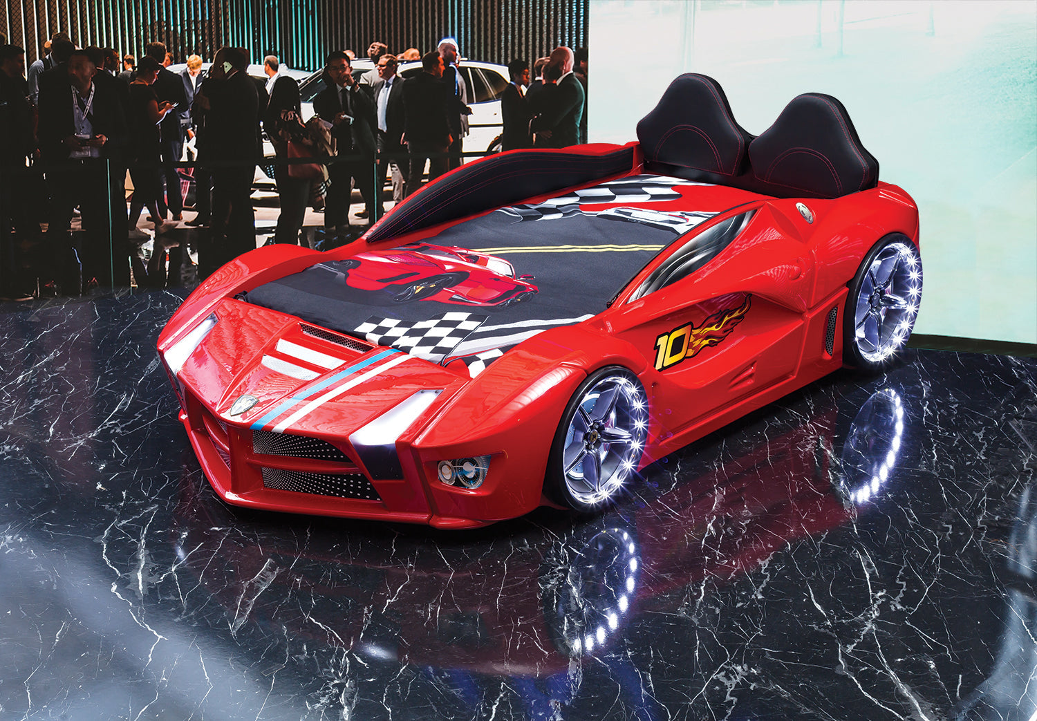 Luxury Full Letto Macchina con LED