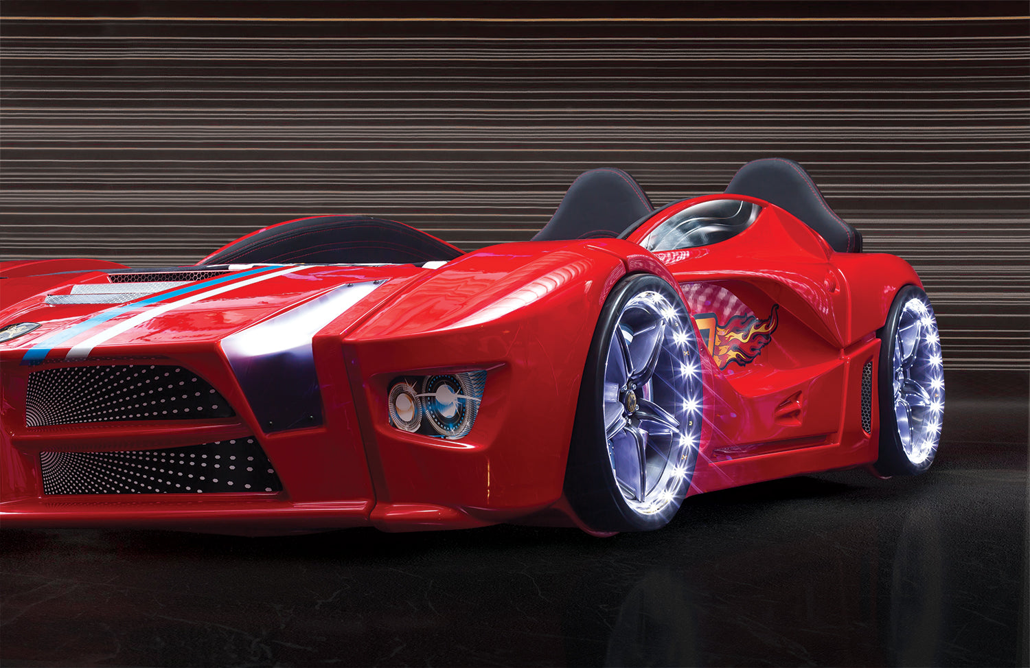 Luxury Full Letto Macchina con LED