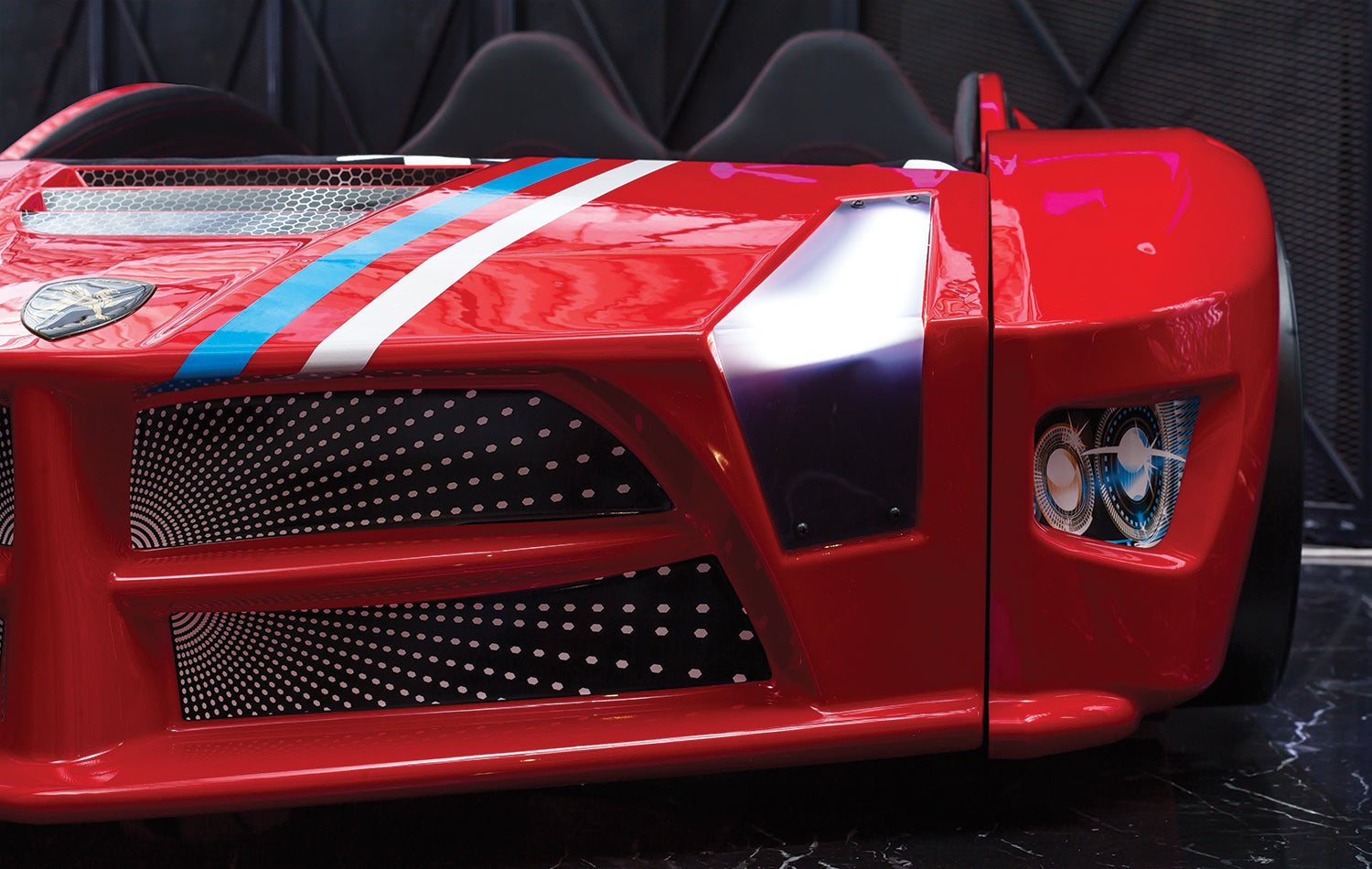 Luxury Full Letto Macchina con LED