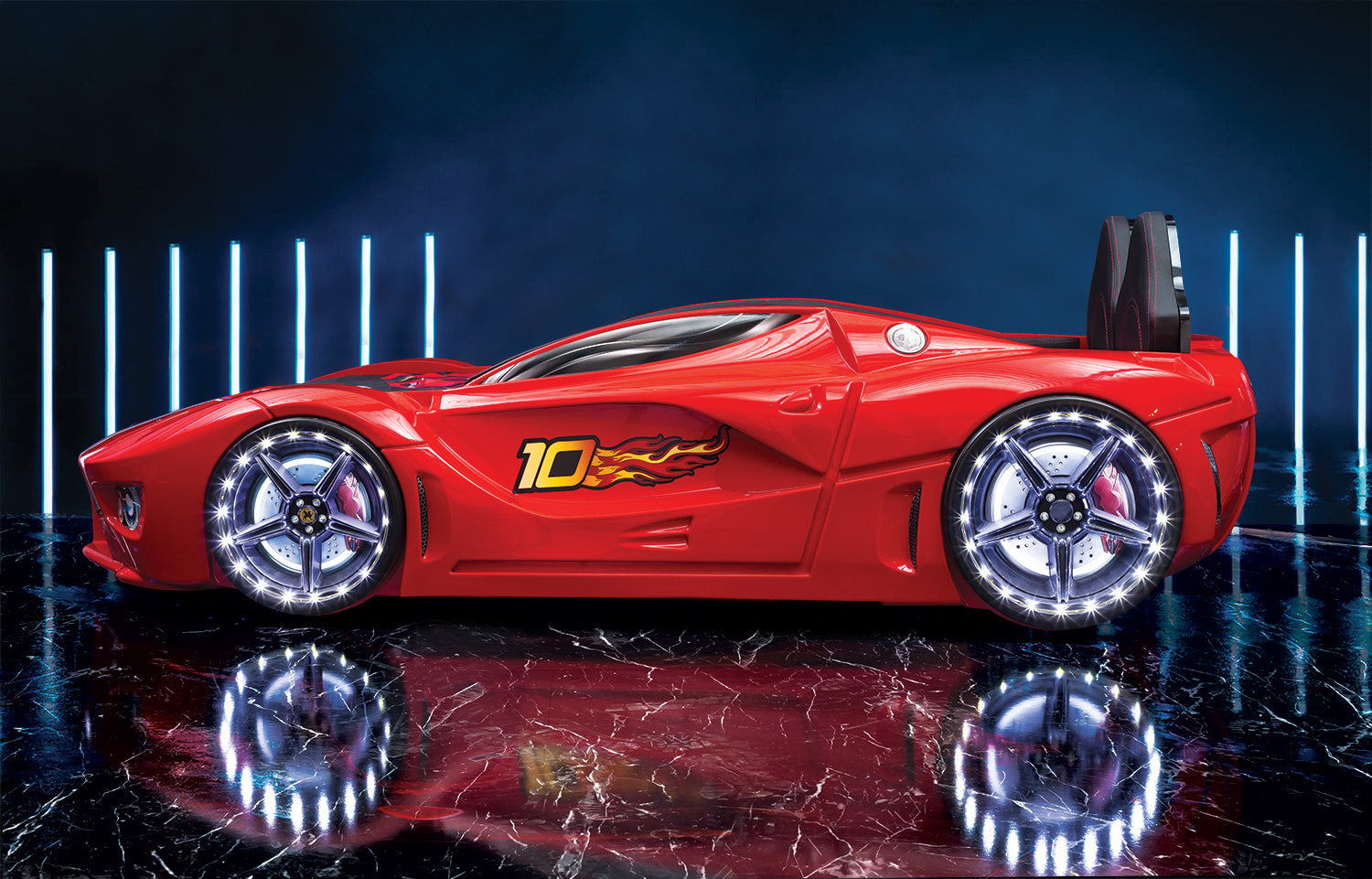 Luxury Full Letto Macchina con LED