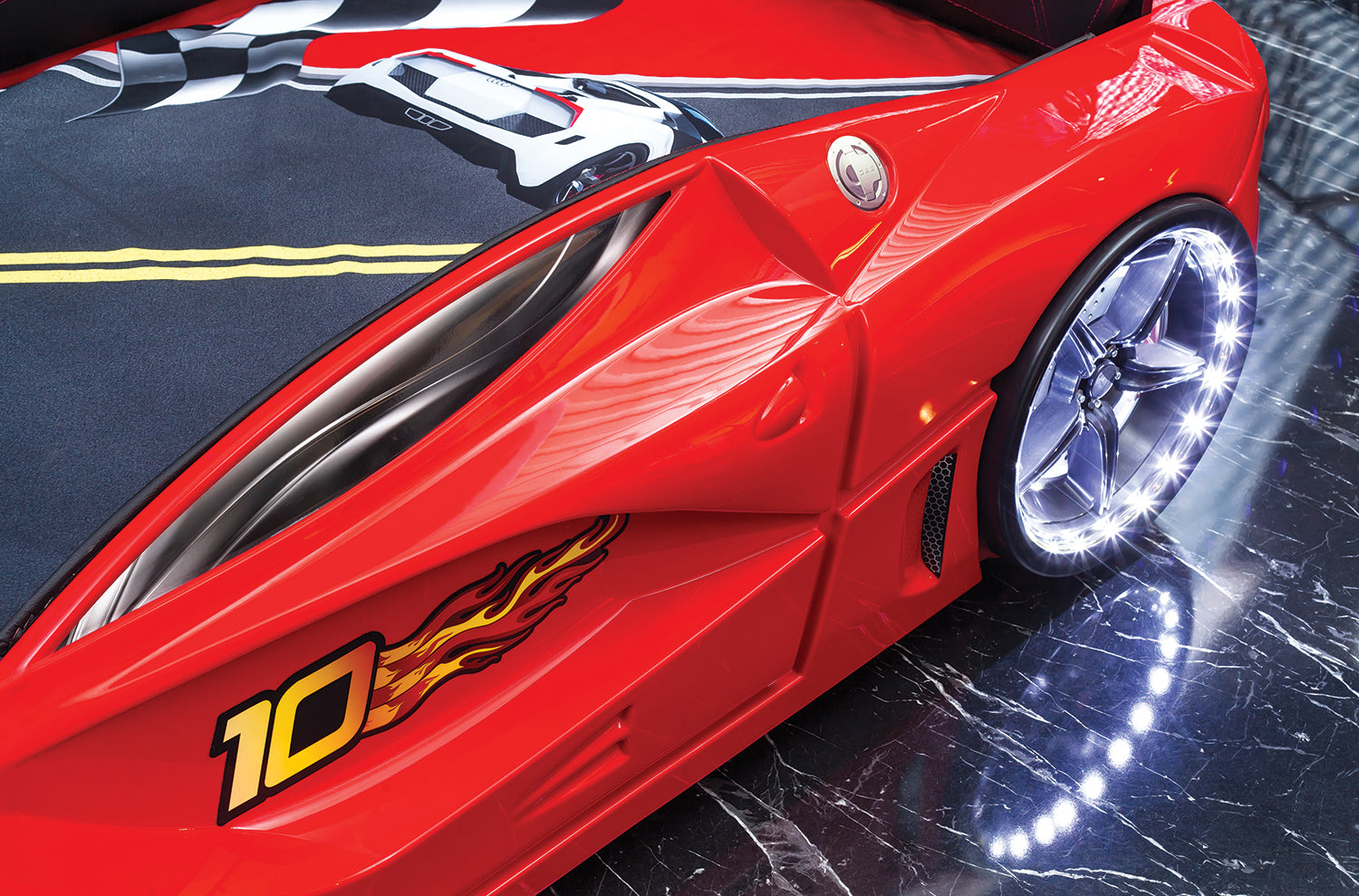 Luxury Full Letto Macchina con LED