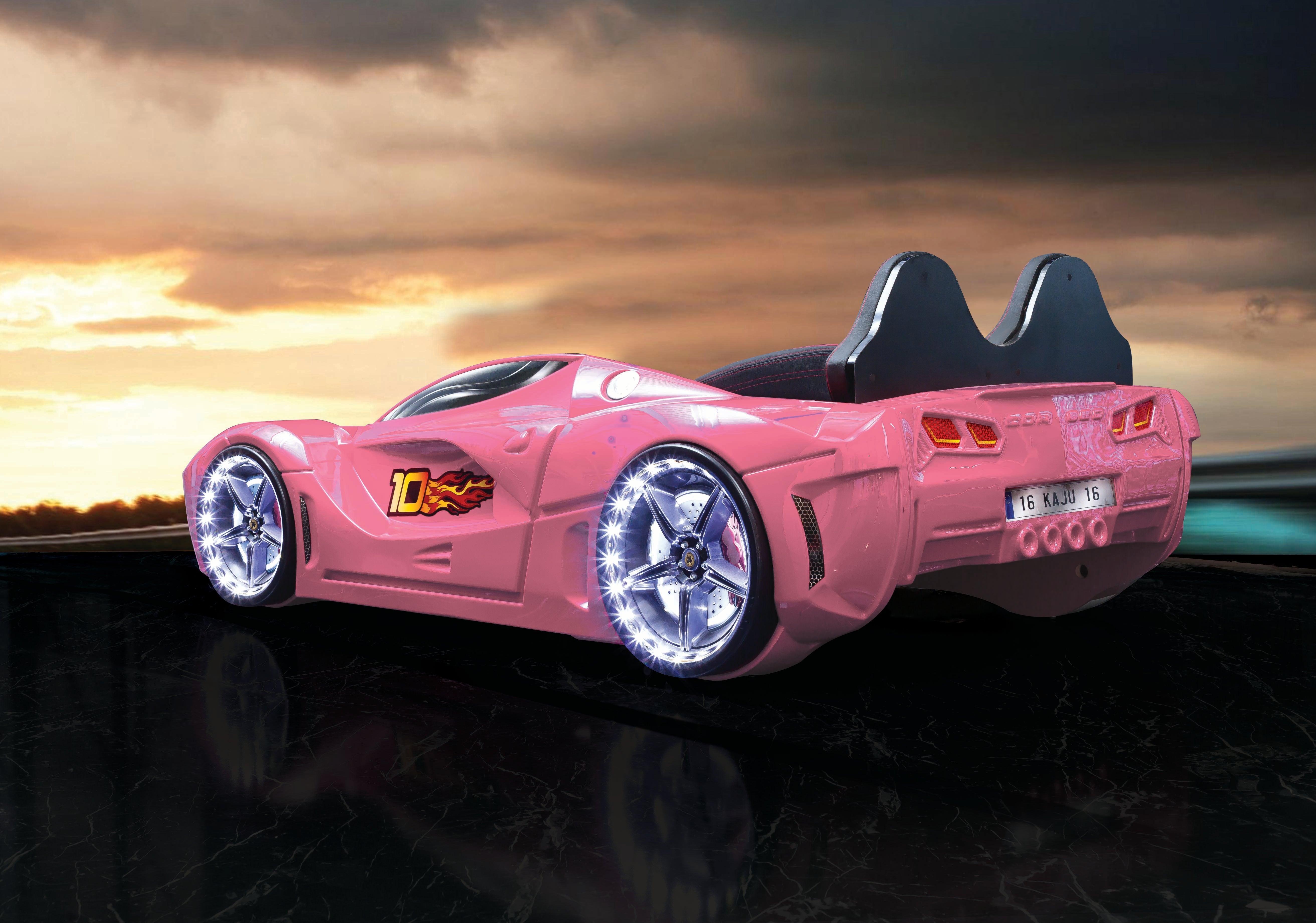 Luxury Full Letto Macchina con LED