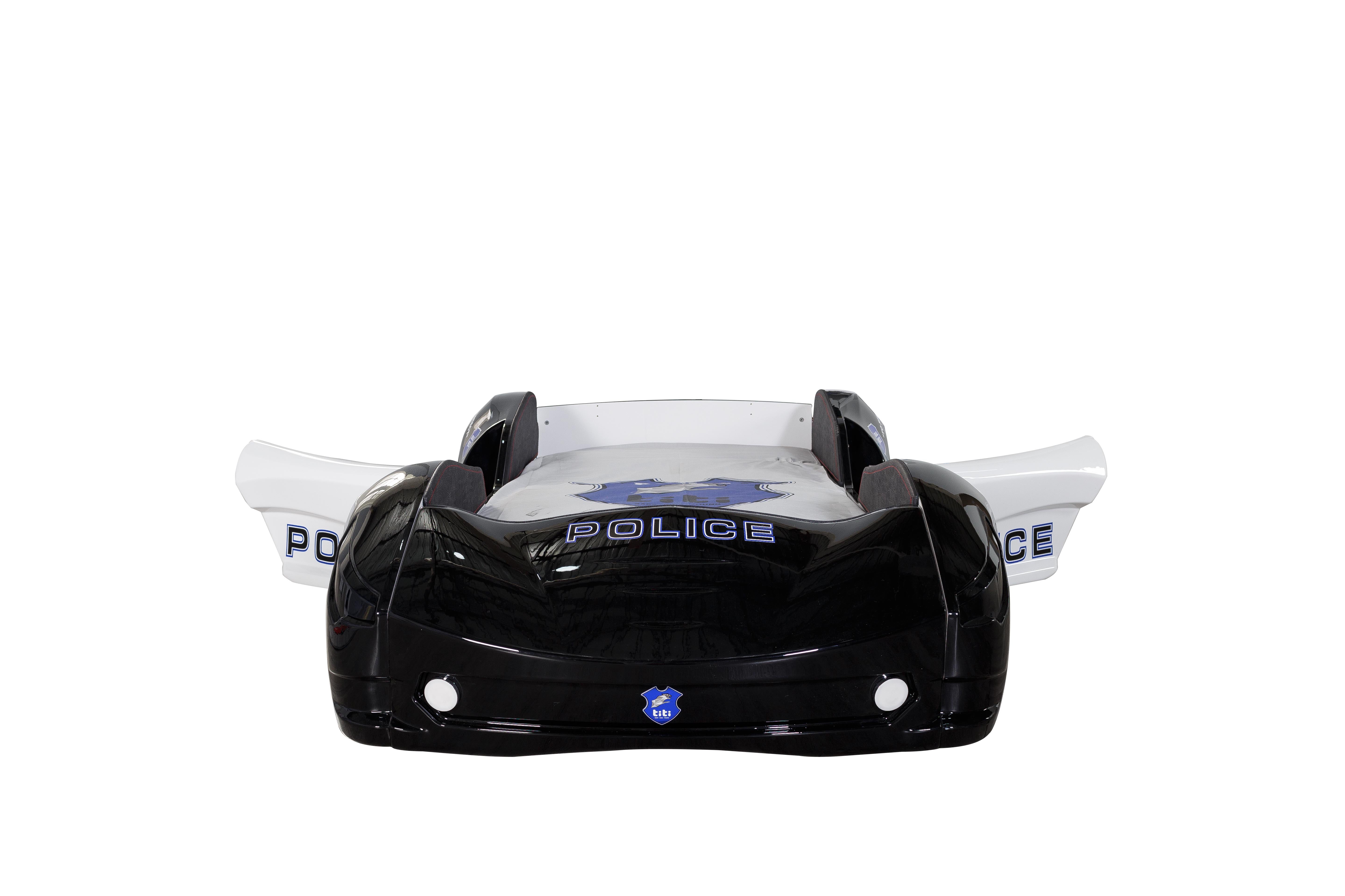 Letto Auto con LED Police