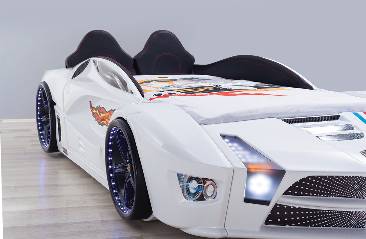 Luxury Full Letto Macchina con LED