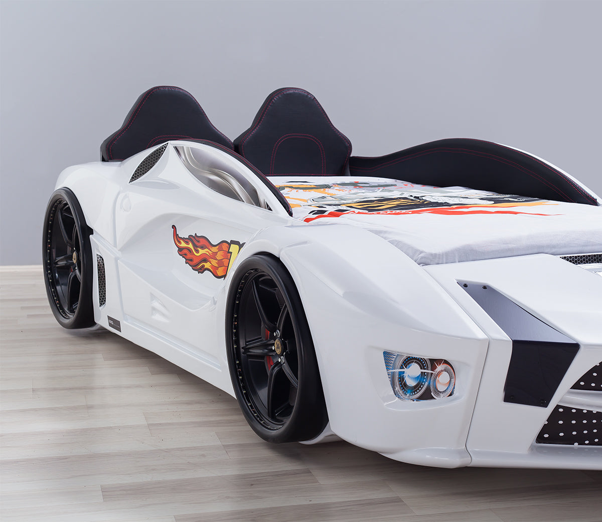 Luxury Full Letto Macchina con LED