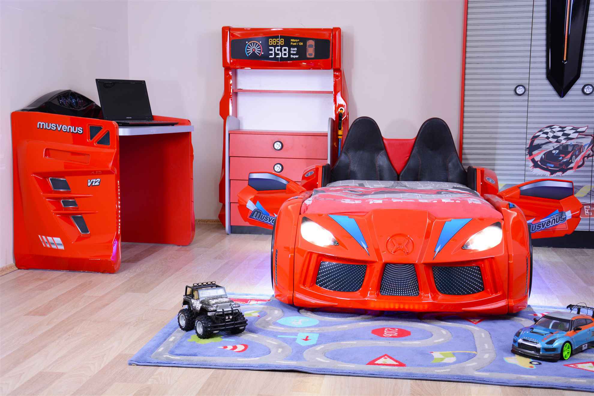 MVN 3 Autobett mit LED