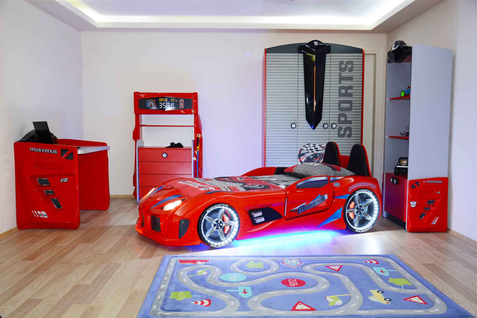 MVN 3 Autobett mit LED