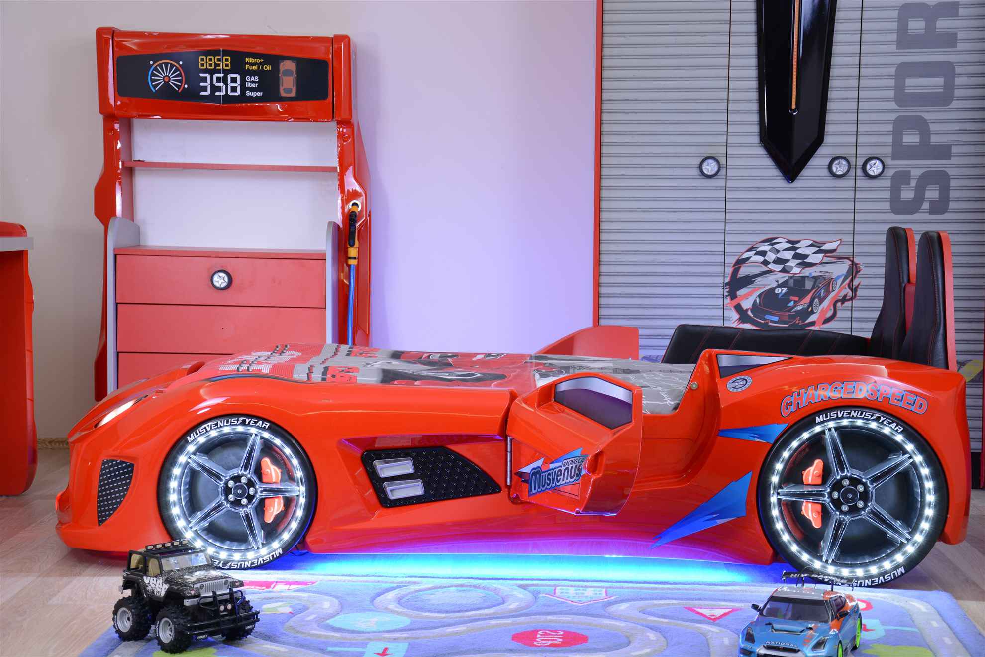 MVN 3 Autobett mit LED