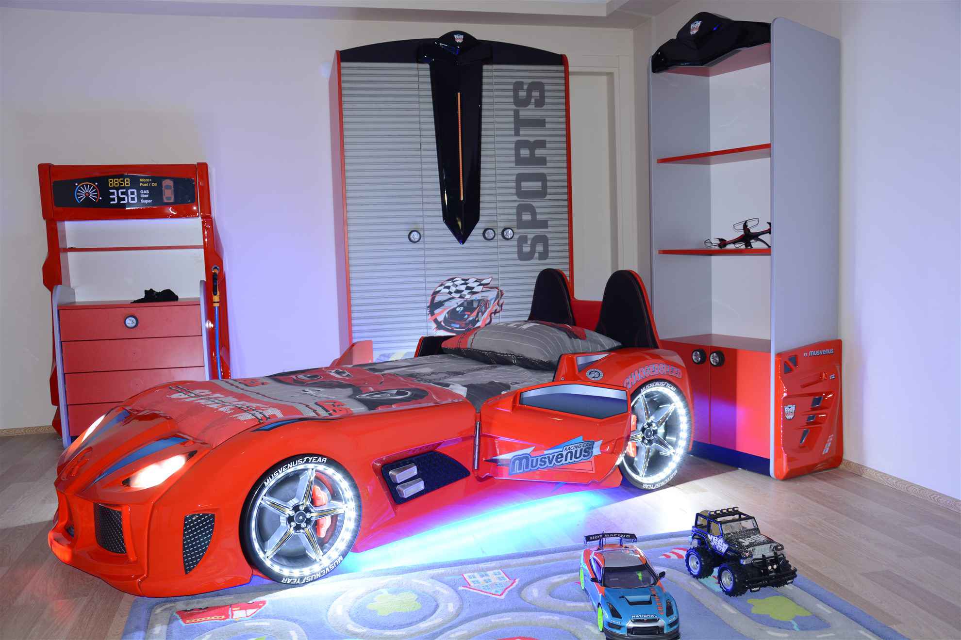 MVN 3 Autobett mit LED