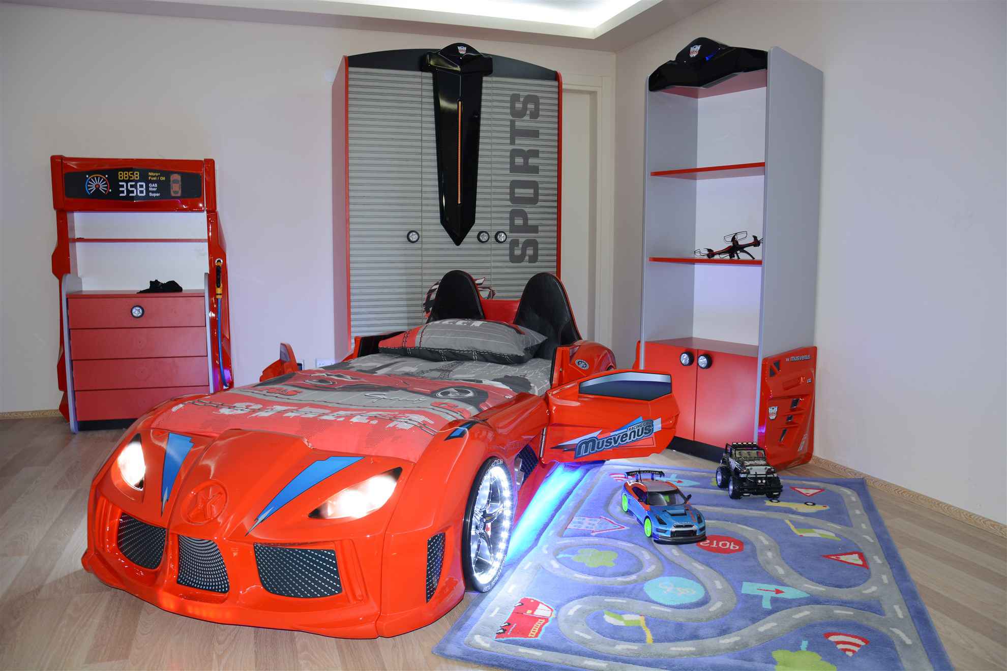 MVN 3 Autobett mit LED