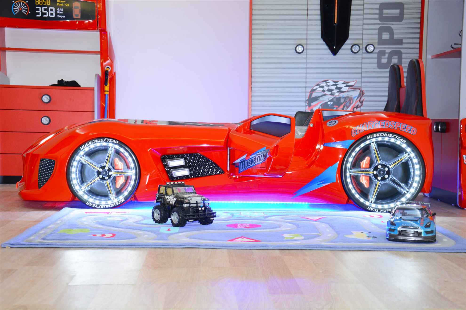 MVN 3 Autobett mit LED