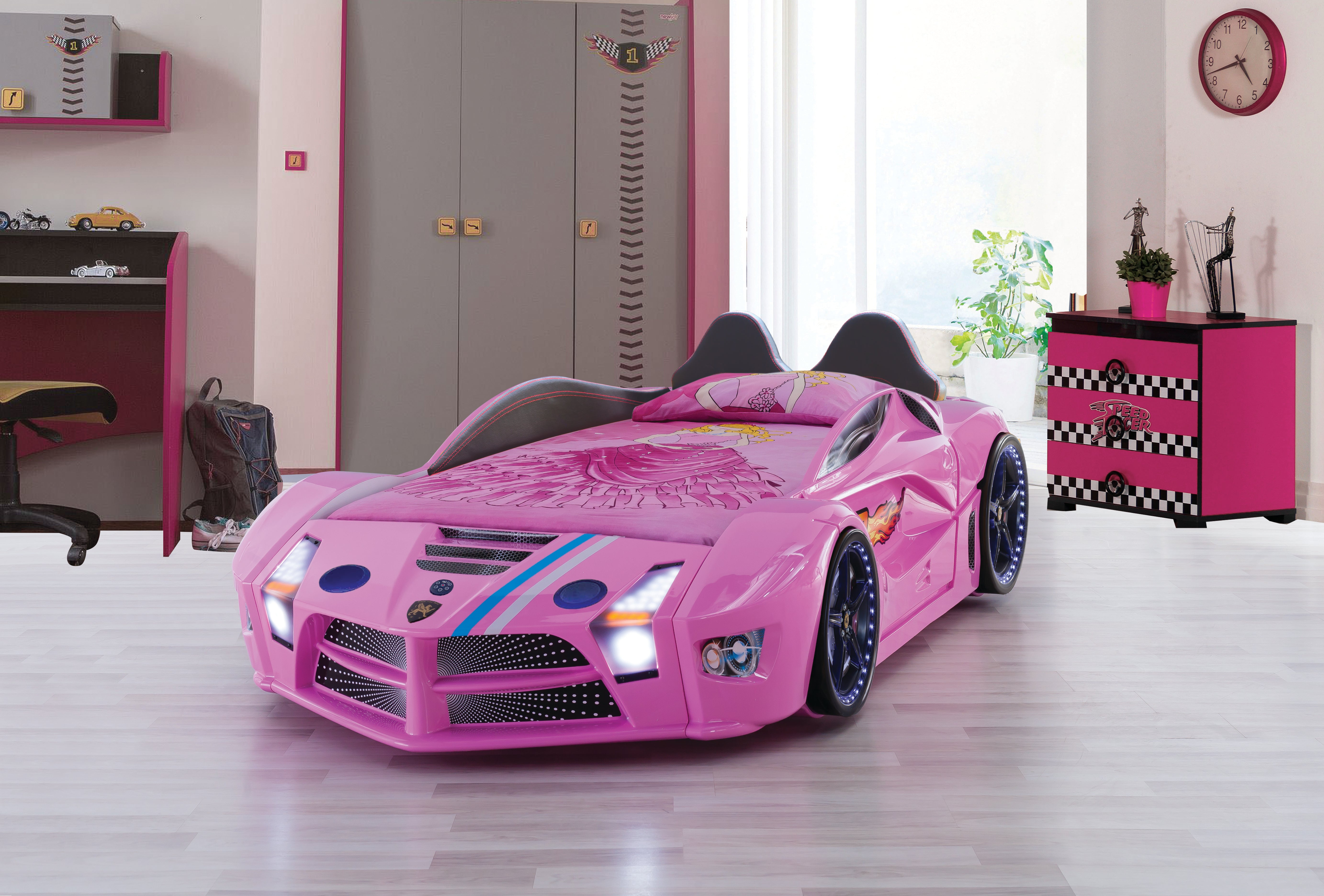 Lit de voiture de luxe haut de gamme avec LED