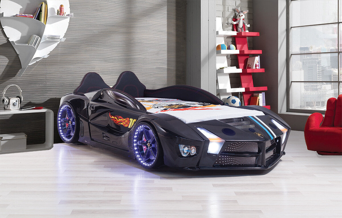 Lit de voiture de luxe haut de gamme avec LED